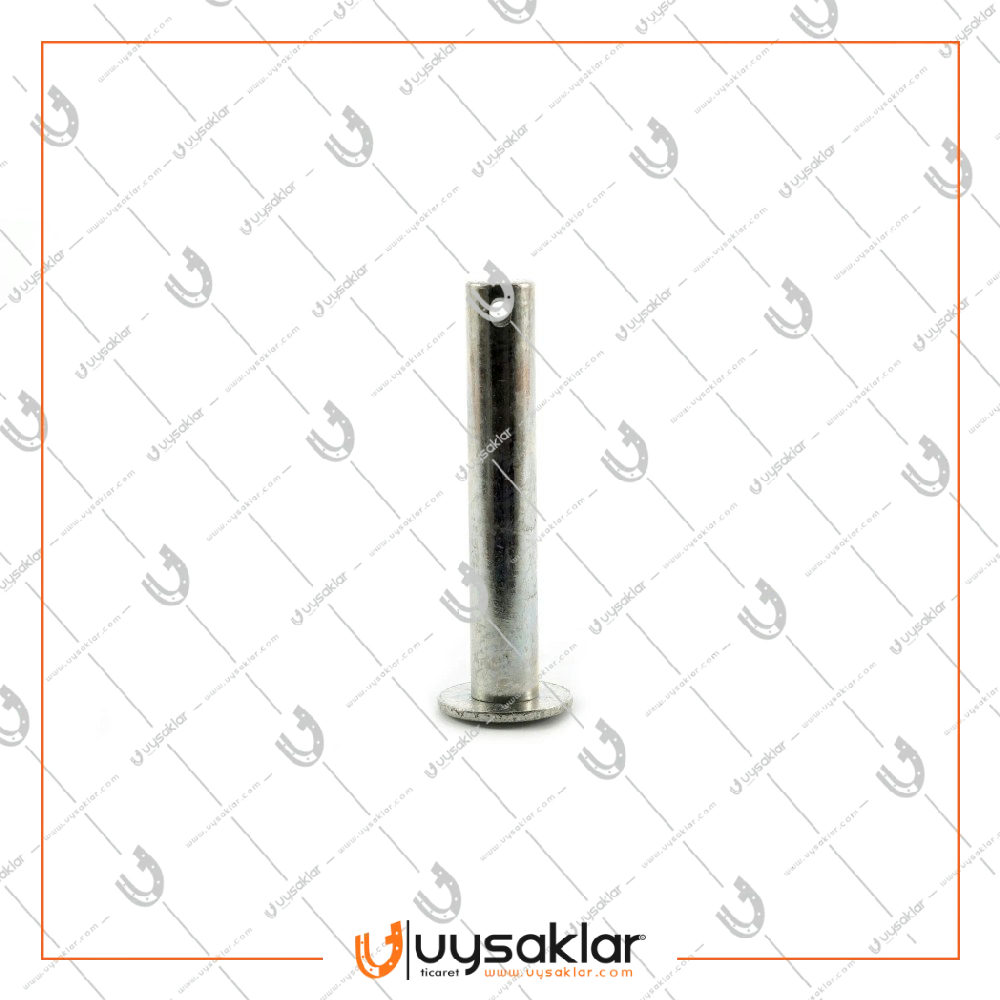 Balya Makinası Pikap Zincir Dişli Pimi (Delikli)